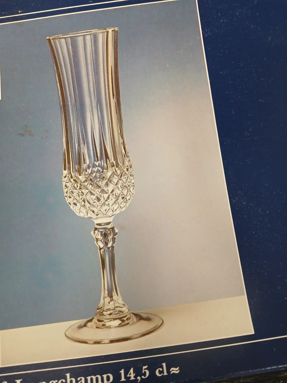 Vintage Crystal Fluted Champagne Flutes – Clear (Set of 6)